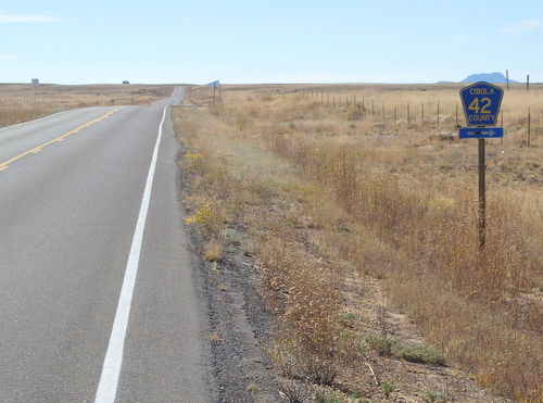 GDMBR: Cibola County Road 42 is ahead.
